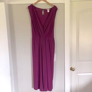 Torrid Plus Size Magenta Culotte Jumpsuit Onesie